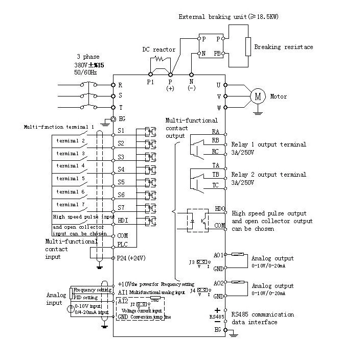 V/F Control PWM AC Drives VFD Inversor Speed Controller Power Inverter Frequency Inverter